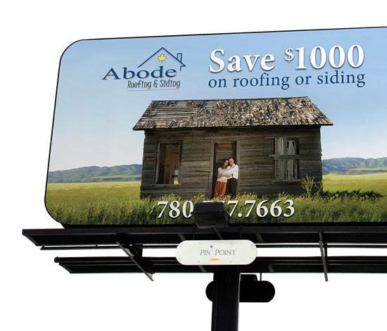 Abode Roofing & Siding Outdoor Marketing