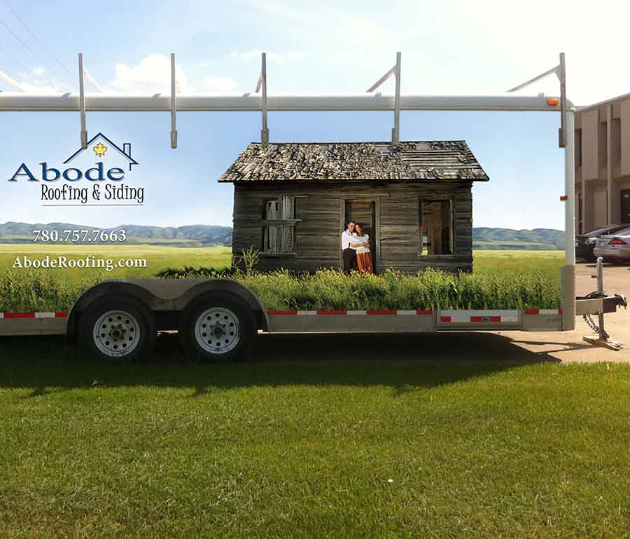Abode Roofing & Siding Trailer Wrap