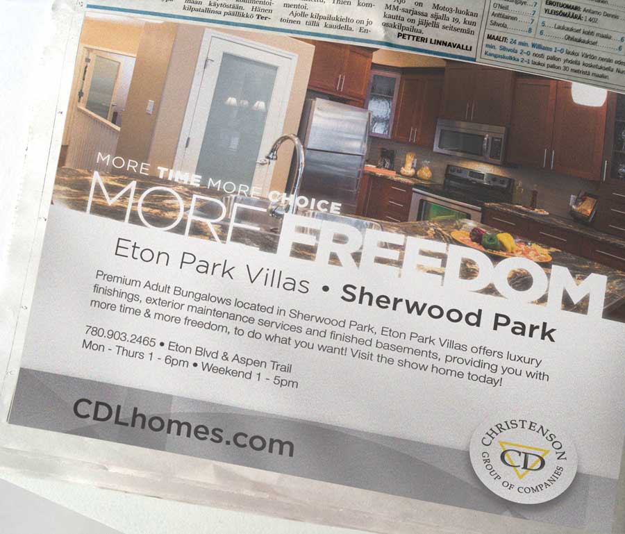 Christenson Developments Metro News Ad