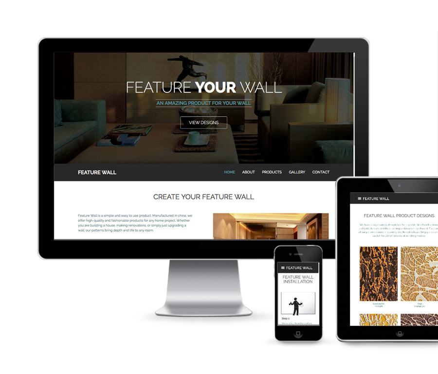 Feature Wall Home Page