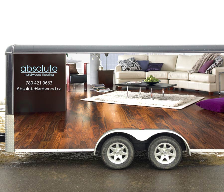 Absolute Hardwood Trailer Wrap