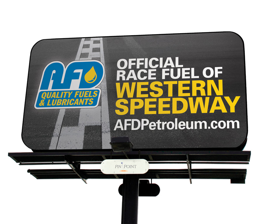 AFD Petroleum Western Speedway Billboard
