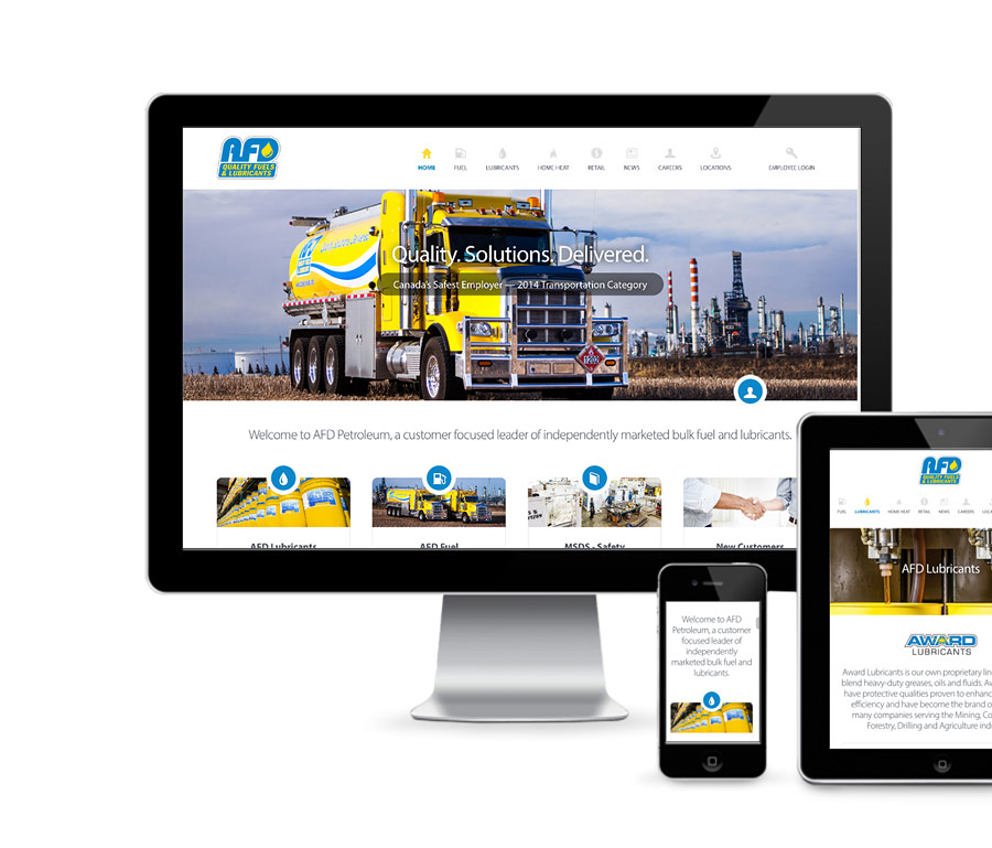 AFD Petroleum Home Page Design