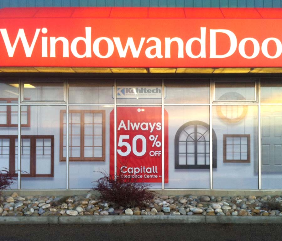 Capitall Exteriors Window Display