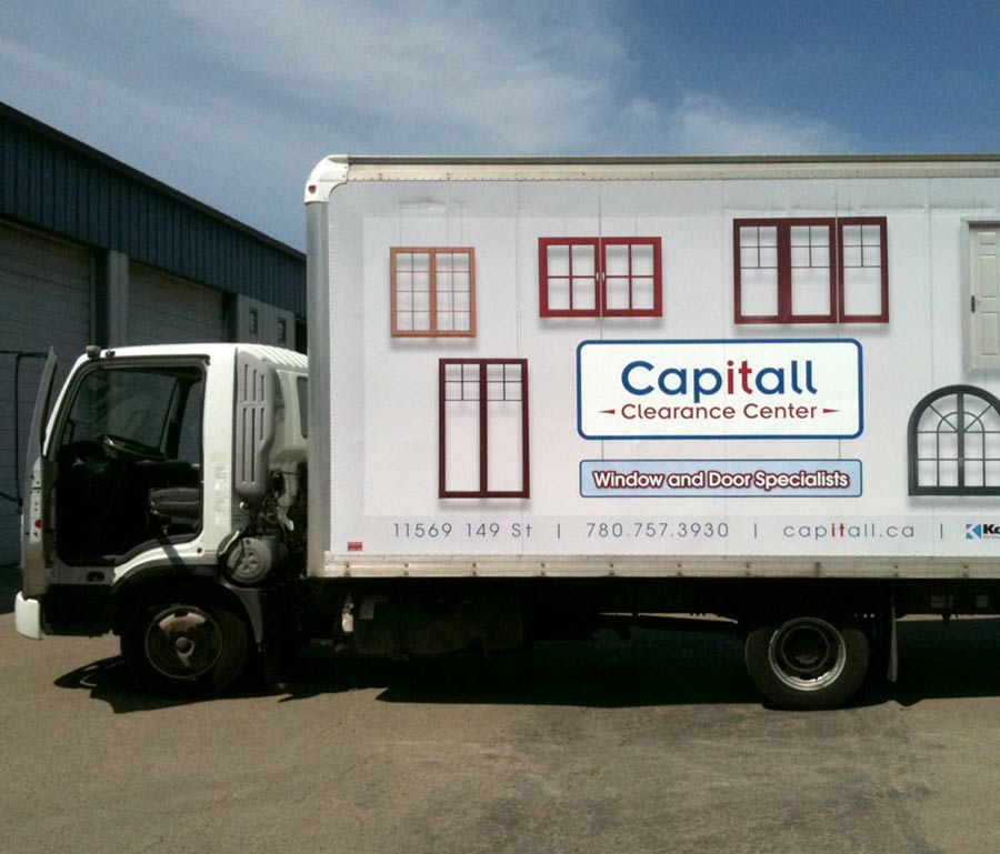 Capitall Exteriors Cube Truck Wrap