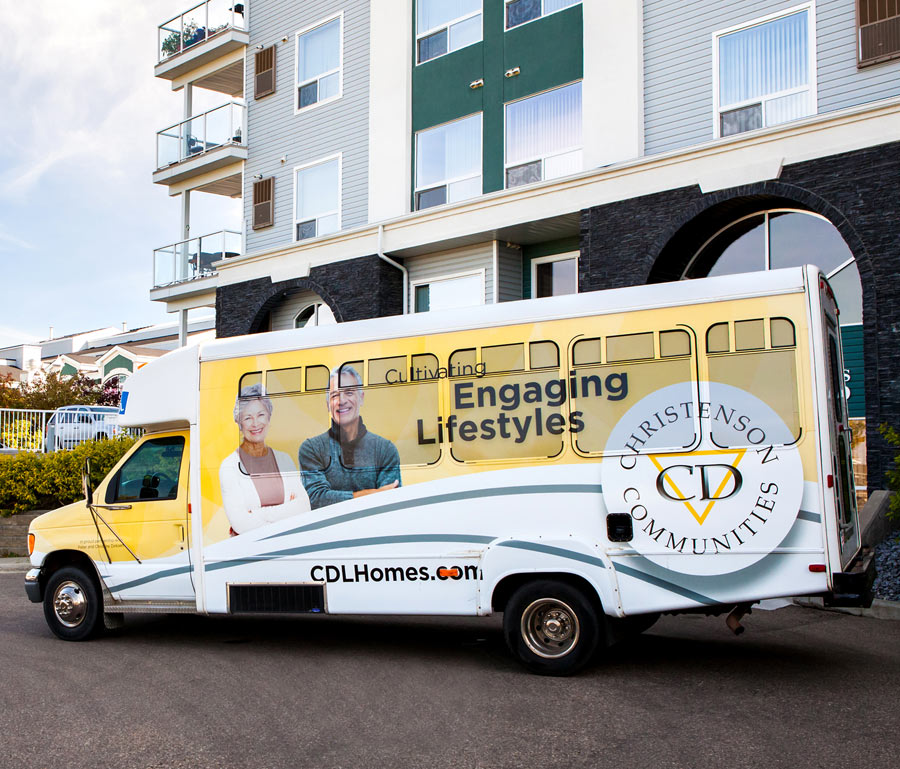 Christenson Developments Bus Wrap