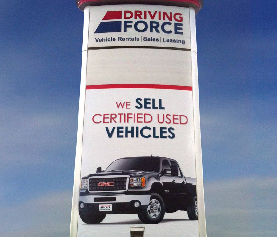 Driving Force Pylon Wrap Certified Used Promo