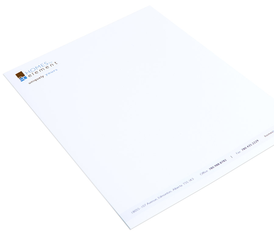 Homes by Element Letterhead