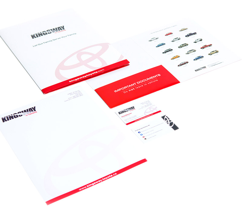 Kingsway Toyota Identity Package