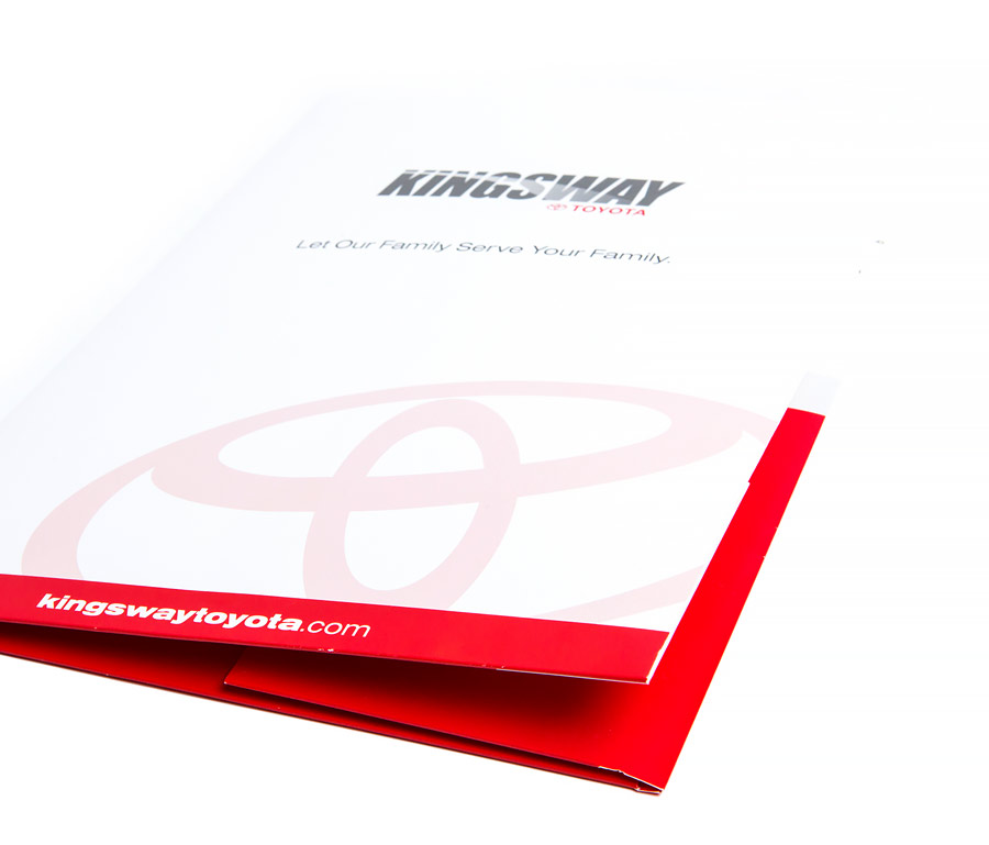 Kingsway Toyota Large Presentation Folder