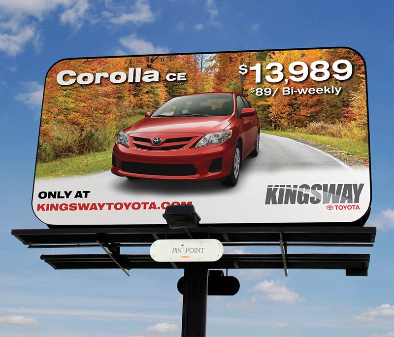 Kingsway Toyota Outdoor Advertising