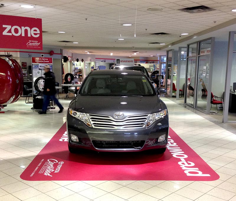 Kingsway Toyota Sales Center Displays