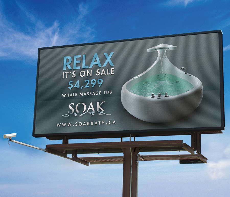 Soak Massage Tub Video Board