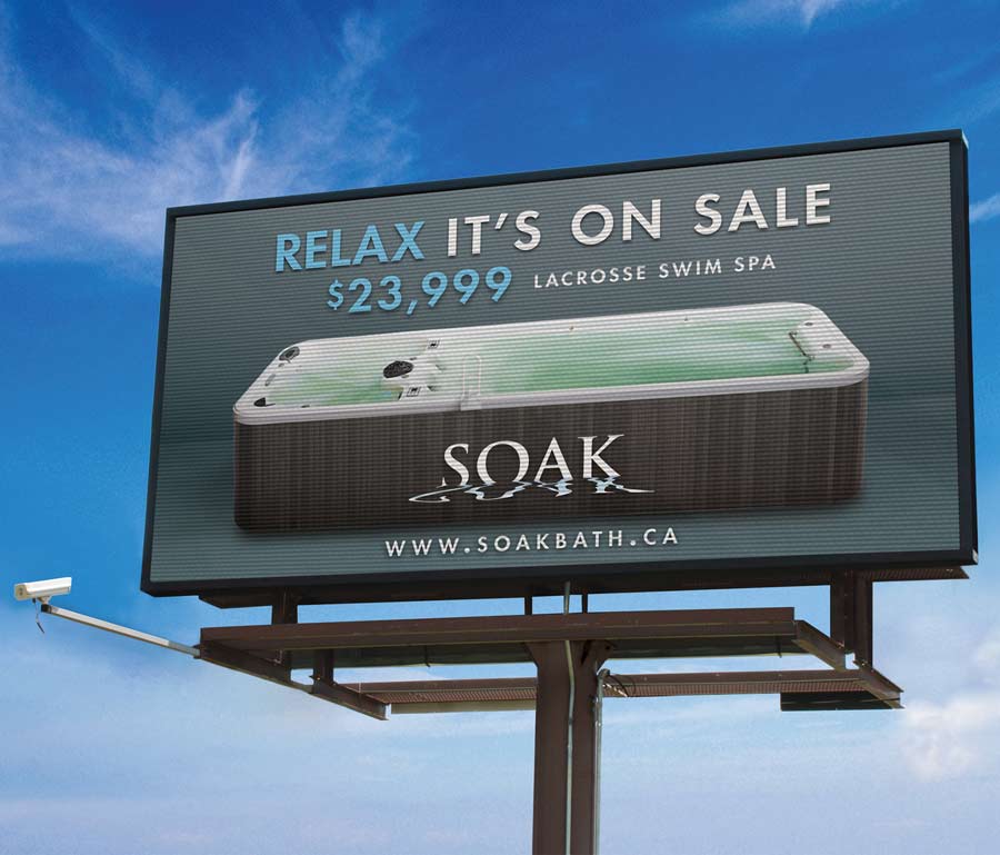 Soak Swim Spa Video Board