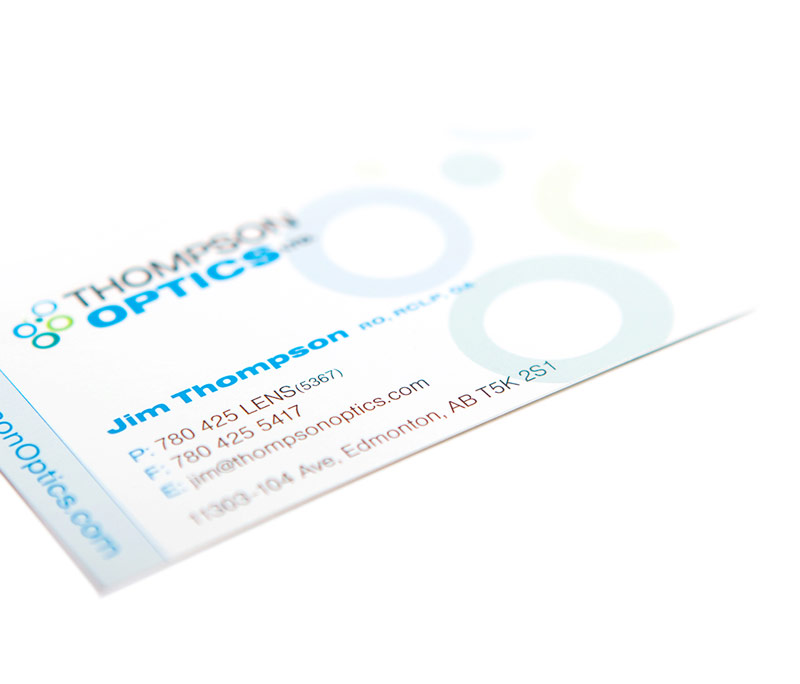 Thompson Optics Business Cards